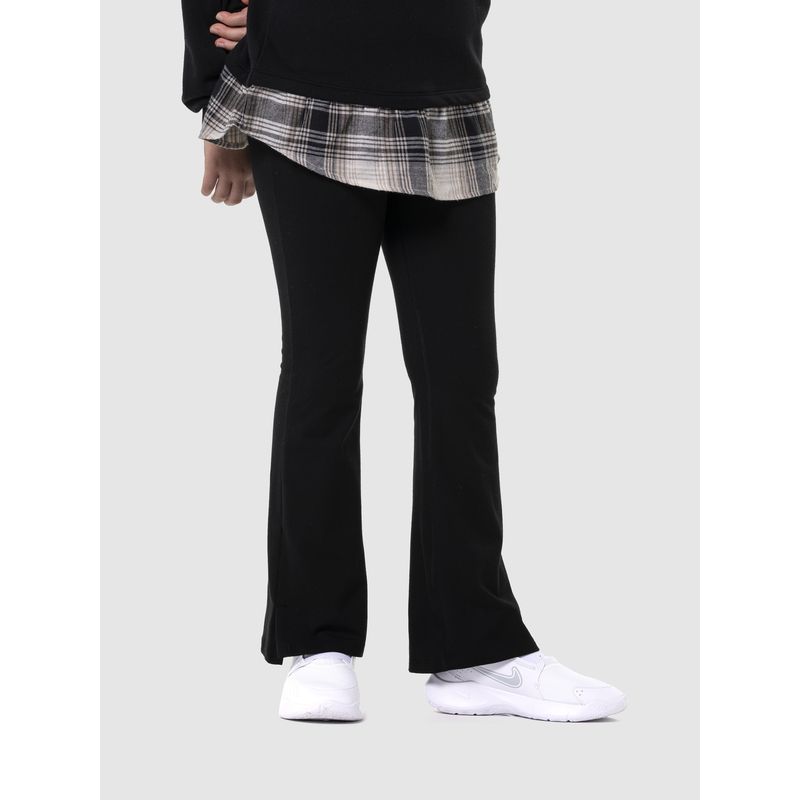 GAP - Calzas Niña Flare Jersey Negro Gap