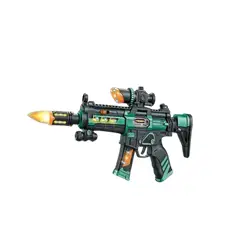 GENERICO - Juguete pistola con luces y sonido vienen con las pilas