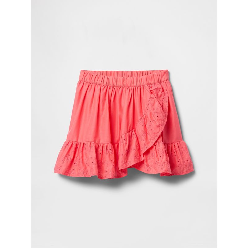 GAP - Falda Short Niña Vuelos Rosado Gap