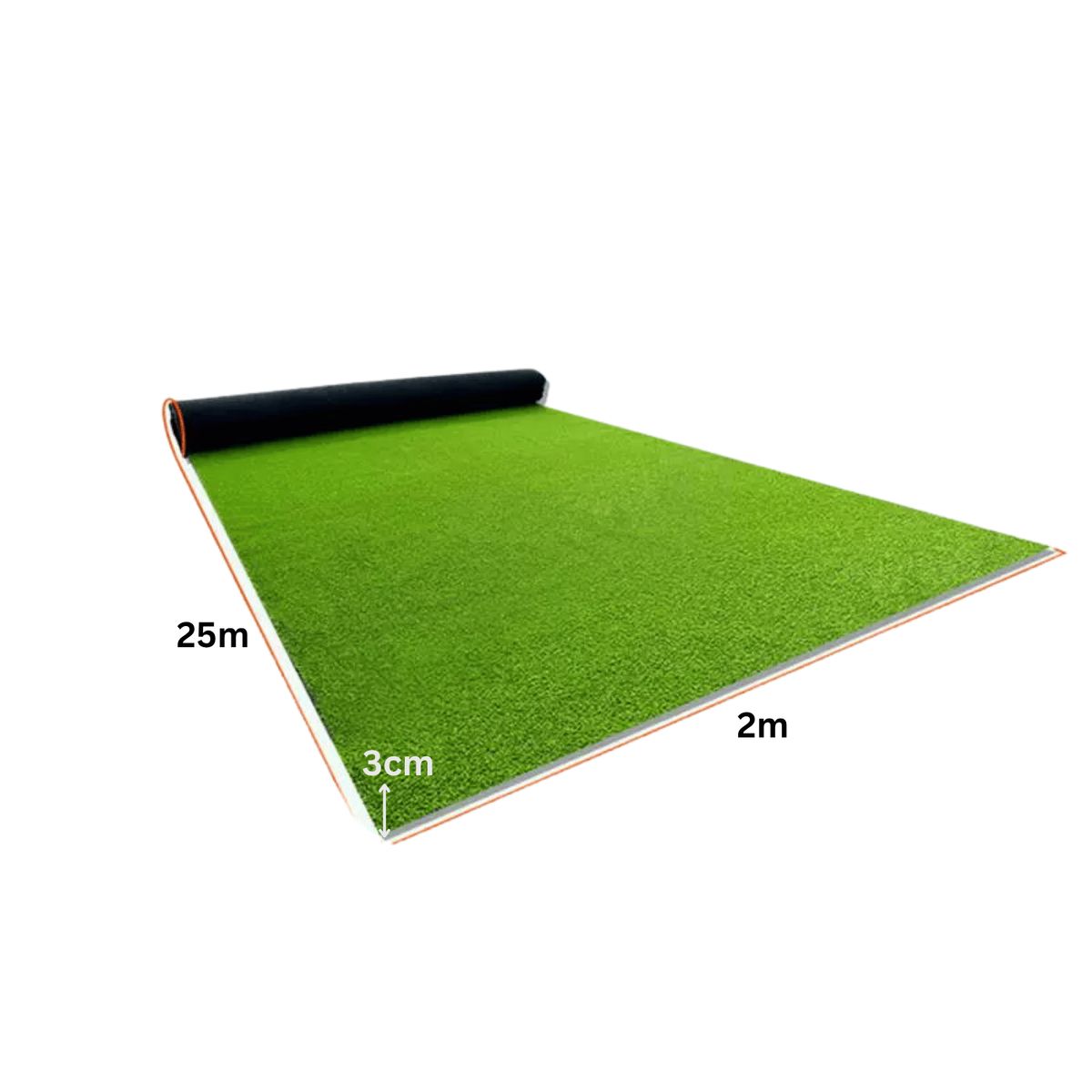 HOMESTAR - Rollo de Pasto Sintético Premium - 2m x 25m x 25mm