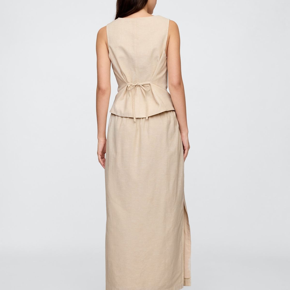 GAP - Falda Mujer Slip Pull-On V25 Beige Gap