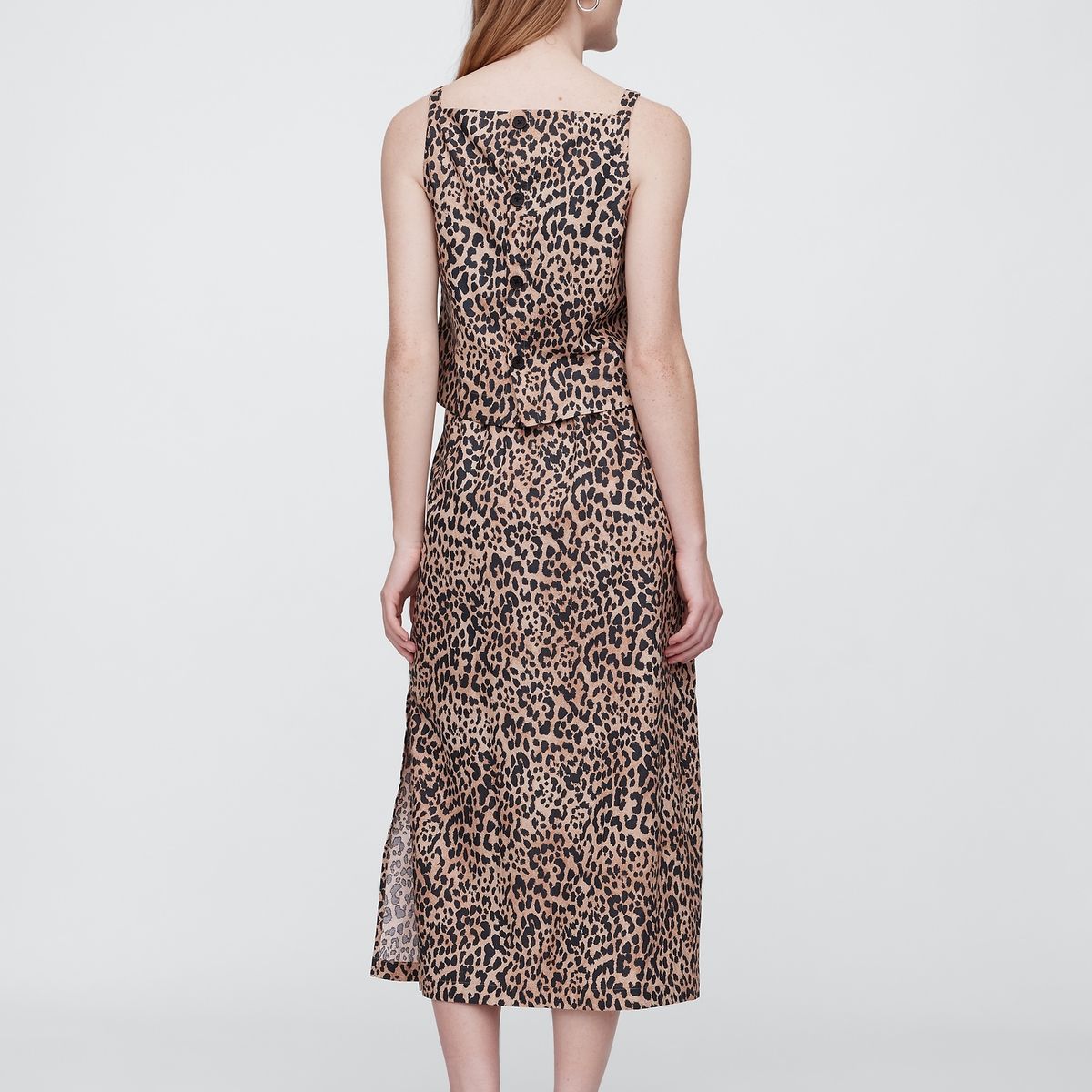 GAP - Falda Mujer Slip Pull-On V25 Print Beige Gap