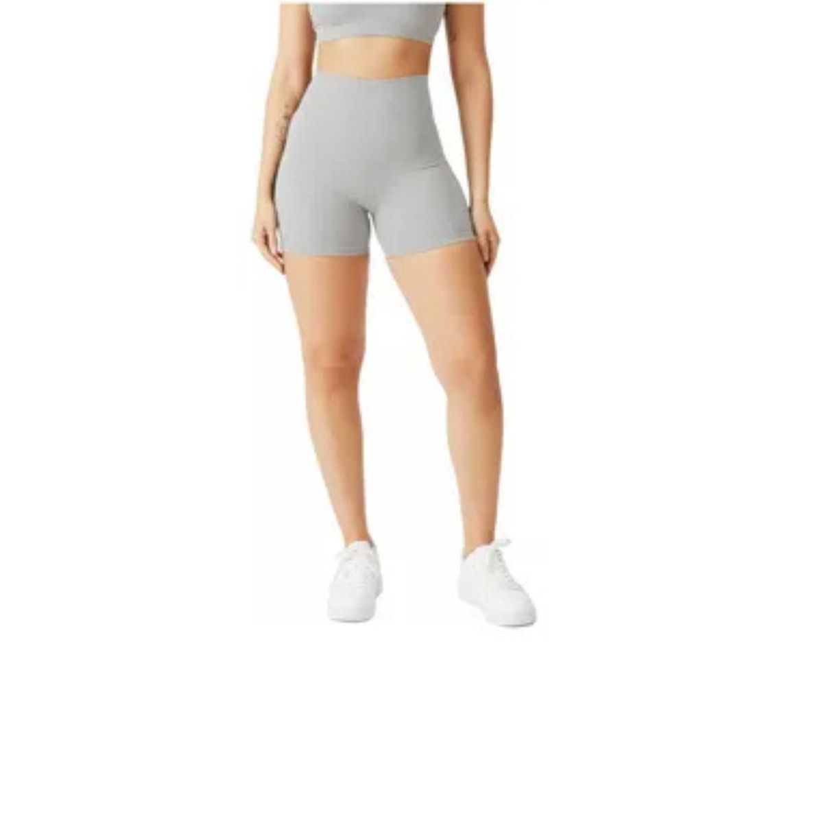 LOOK SHOP - Short Algodón Corto. Tipo Calza, Mujer. Gym. Colegio 485