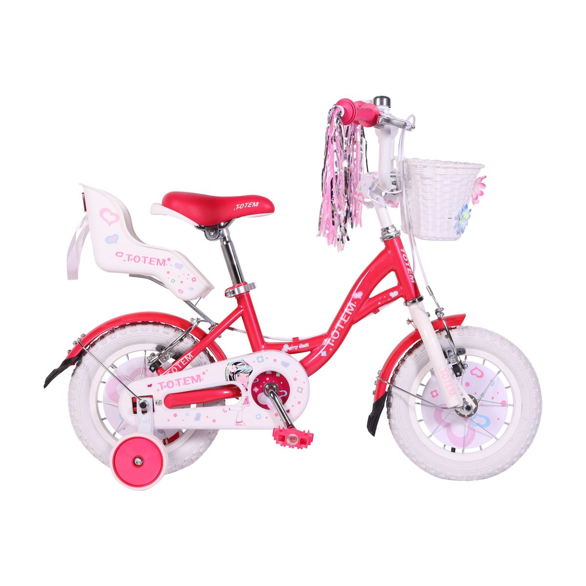 TOTEM - BICICLETA TOTEM INFANTIL ARO 12 PRETTY GIRL COLOR FUCSIA