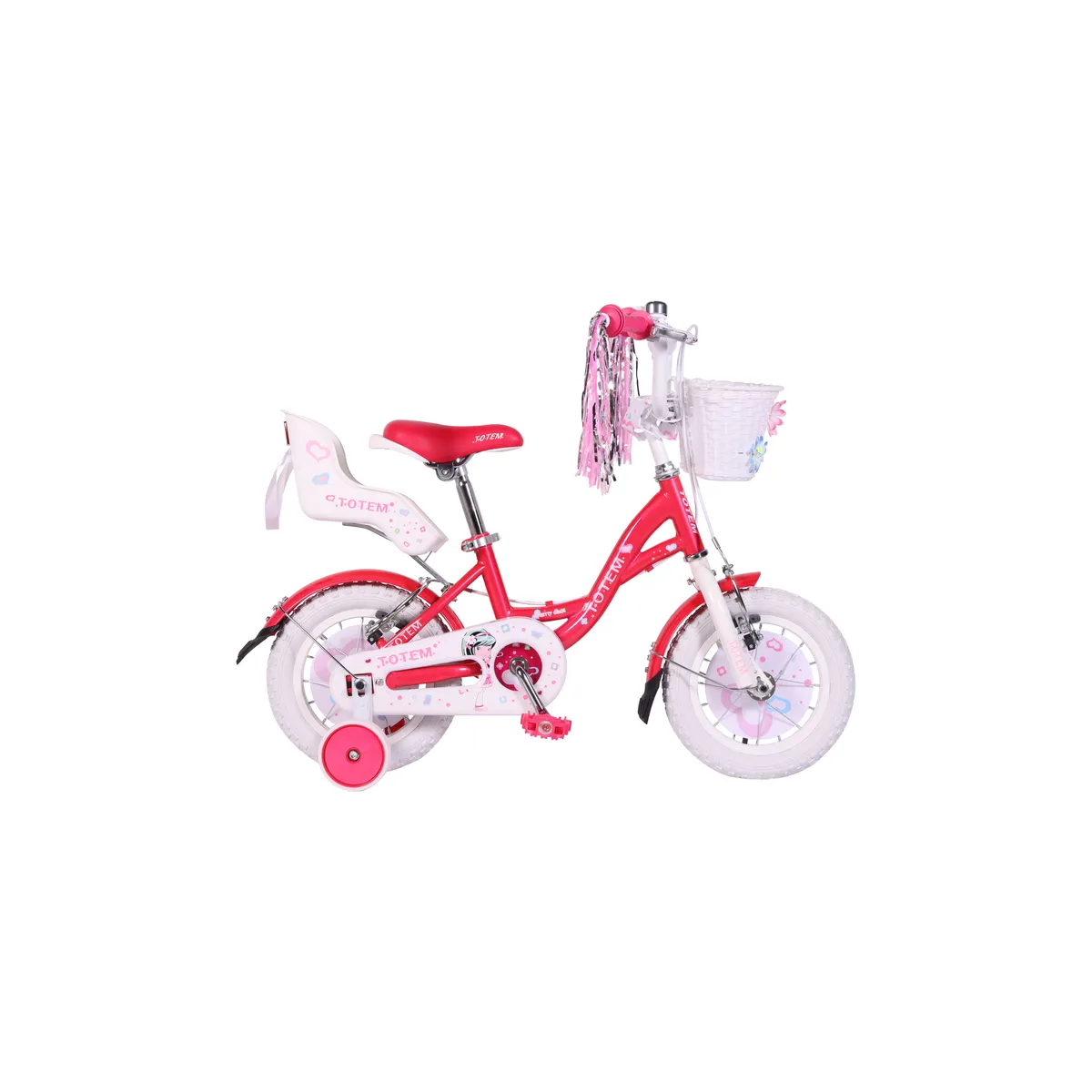 TOTEM - BICICLETA TOTEM INFANTIL ARO 12 PRETTY GIRL COLOR FUCSIA