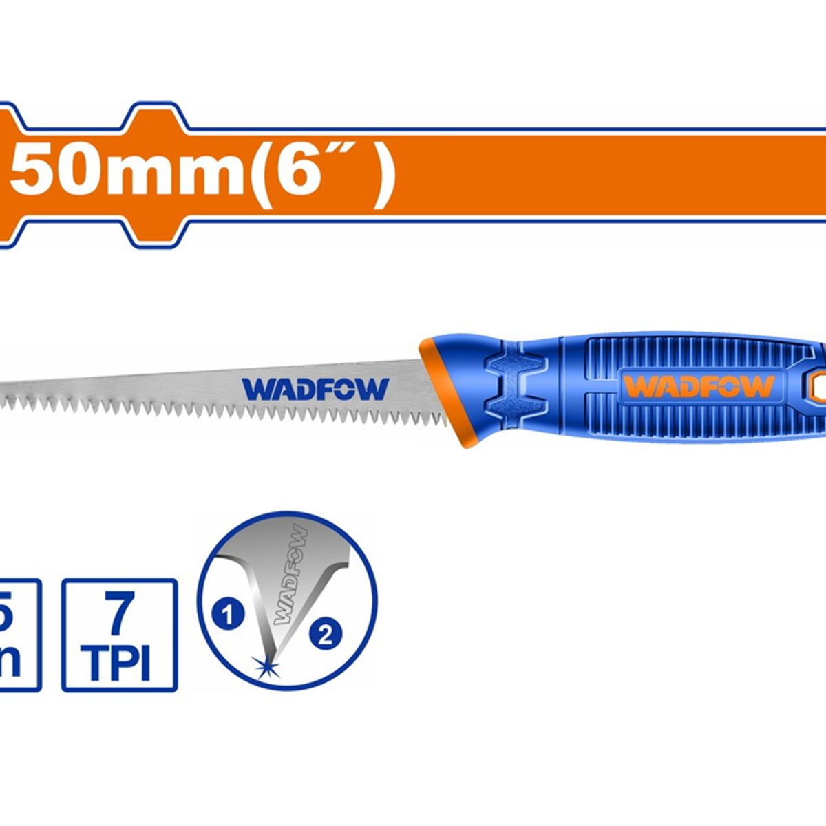 WADFOW - Serrucho Sierr Para Paneles De Yeso 150 Mm 6p Wadfow Whw3g06