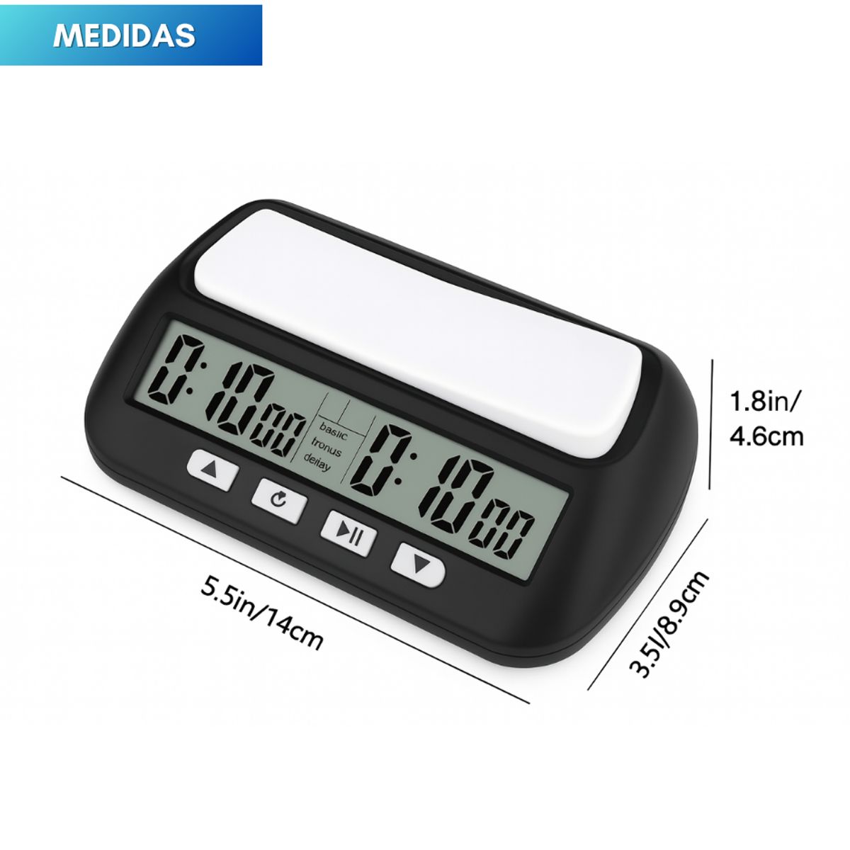 Reloj Ajedrez Con Temporizador Digital Profesional Torneos, marca GENERICO - Foto 2