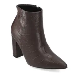 VIZZANO - Botin Croco Taco Ancho 10 cm Cafe