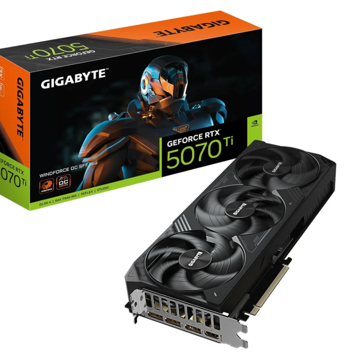 GIGABYTE - Tarjeta de Video  - Gigabyte GeForce RTX 5070 Ti WINDFORCE OC SFF 16G