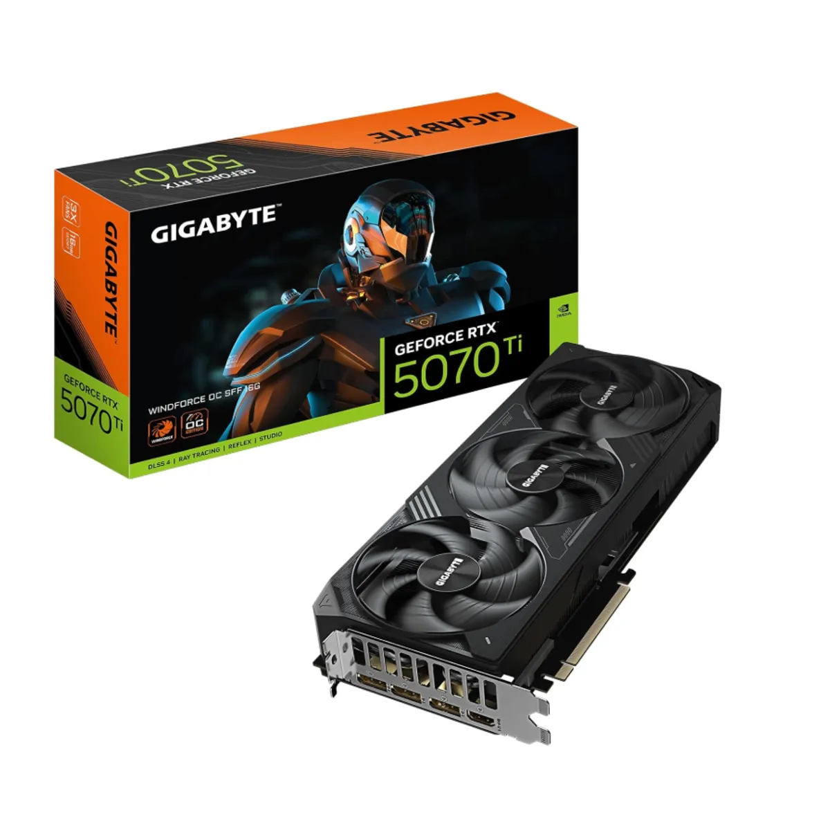 GIGABYTE - Tarjeta de Video  - Gigabyte GeForce RTX 5070 Ti WINDFORCE OC SFF 16G