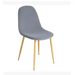 HABITA2 CHILE - Silla de Comedor Trendy Terciopelo Gris