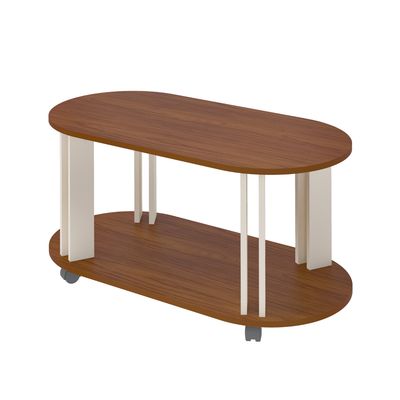 Imagen 2 del producto Mesa de Centro Ovalada 91x44x45 cm Marrón Beige - Mundi