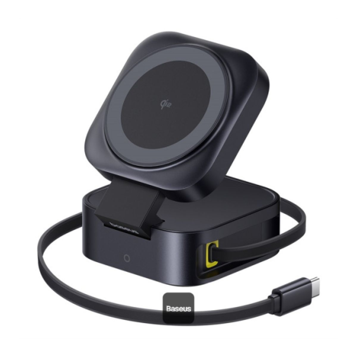 BASEUS - Cargador Magnético Qi2 2 en 1 Baseus PicoGo 67W