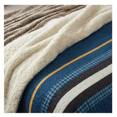 Imagen 2 del producto Cubrecama Sherpa 1.5 Plazas - Azul Suecia M953