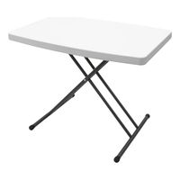 Mesa Multifuncional Plegable 76 X 50 Altura Ajustable Blanca