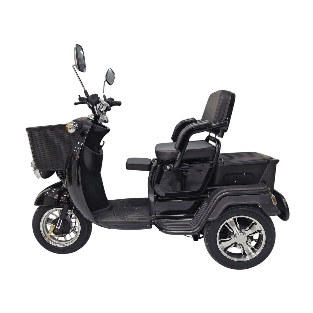 LEKO - Triciclo Eléctrico LEKO Modelo XGSY Color NEGRO