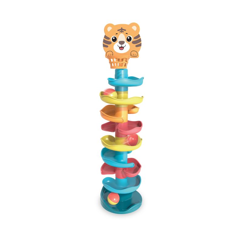 BENIC BABY - Torre Espiral con Aro de Básquetbol y 7 Pelotas Cascabel