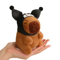 GENERICO - Peluche muñeco de felpa llavero capibara disfraz de Kuromi Capybara Capy