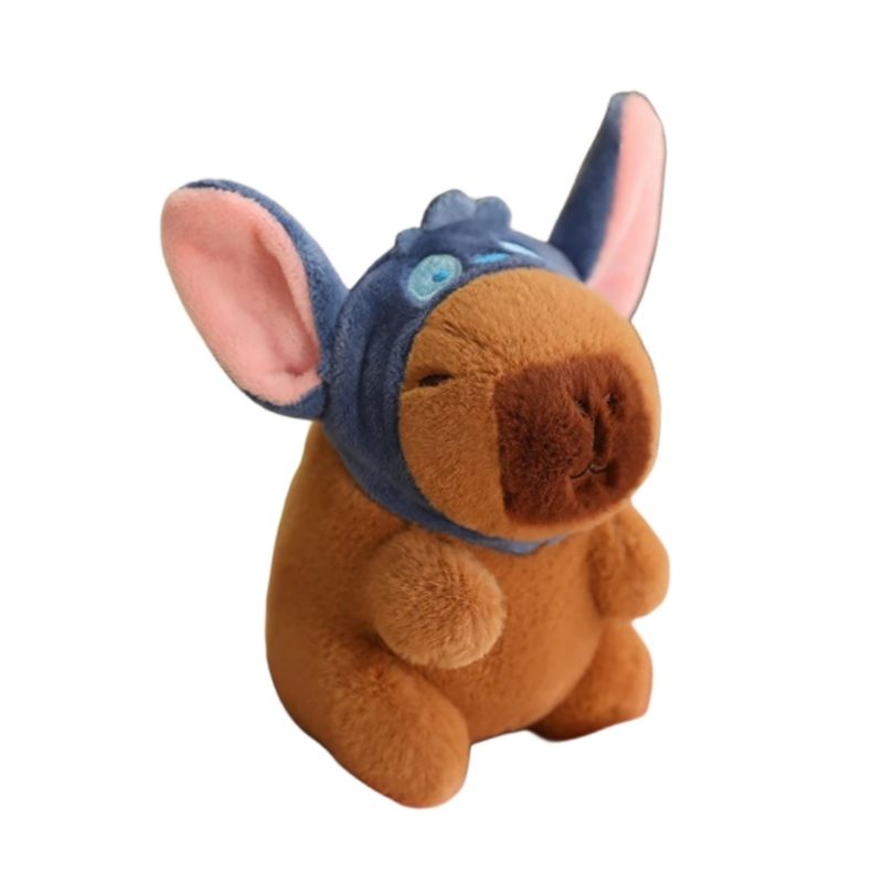 GENERICO - Peluche muñeco de felpa llavero capibara disfraz de Lilo y Stich Capybara Capy