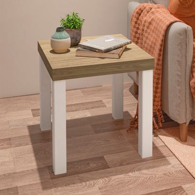 Imagen 2 del producto Mesa Lateral 45x45x45 cm Marrón Beige - Up