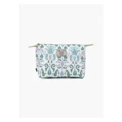 LOUNGE - Estuche Mujer Canvas Estampado Celeste