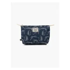 LOUNGE - Estuche Mujer Canvas Estampado Azul