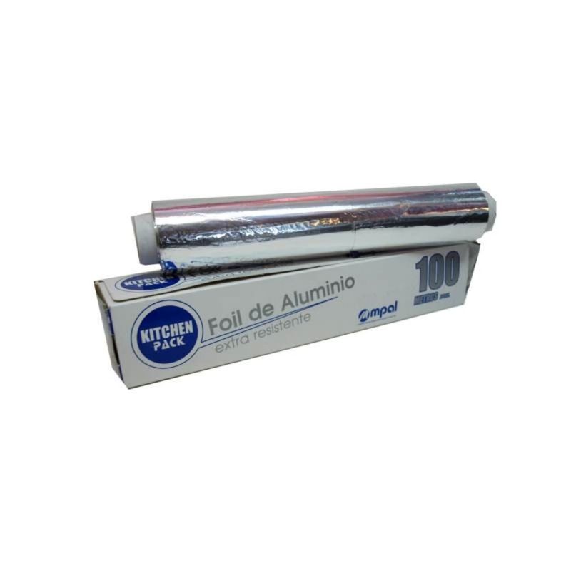GENERICO - Rollo Papel Aluminio 100 Metros