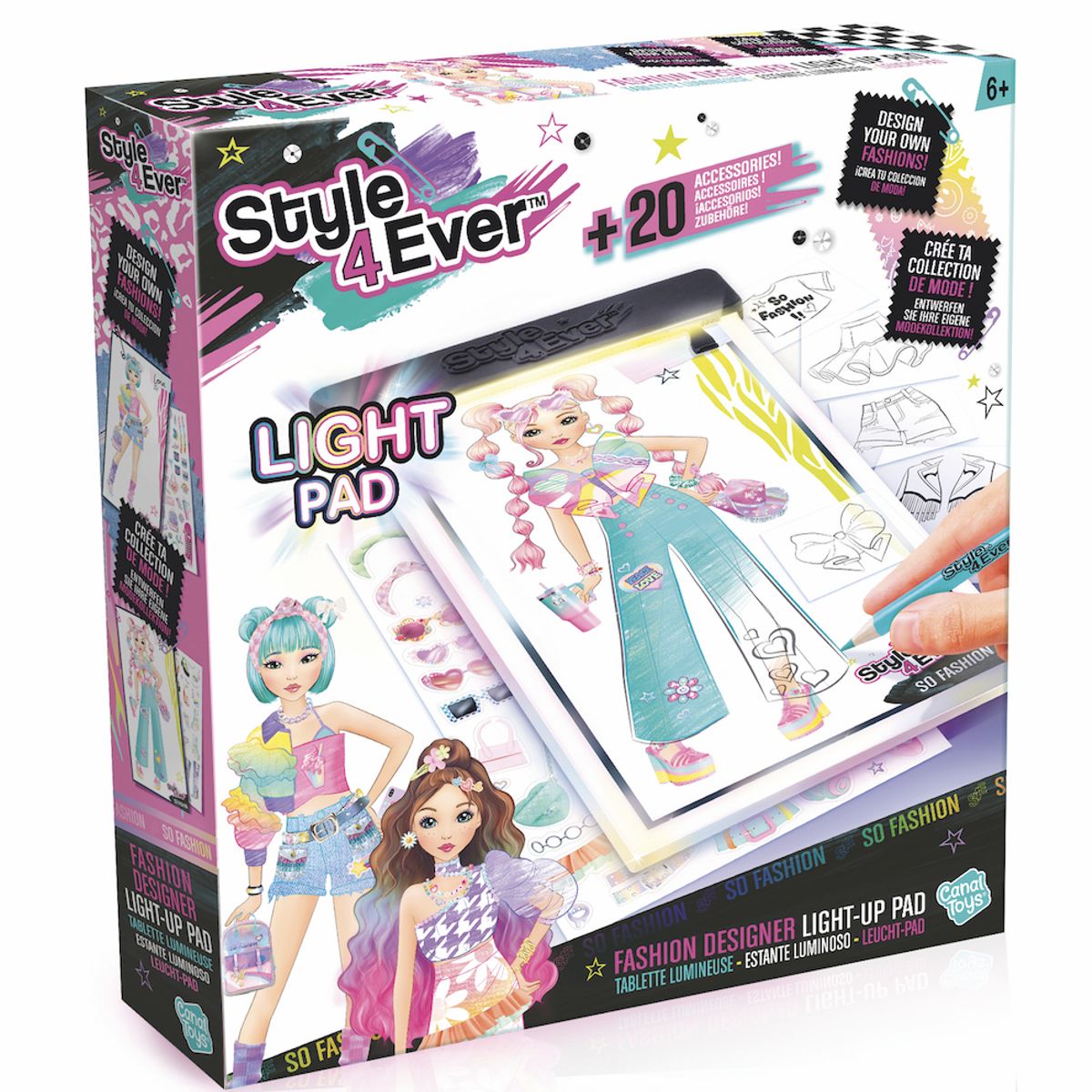 CANAL TOYS - DISEÑADOR DE MODA CON TABLETA LUMINOSA