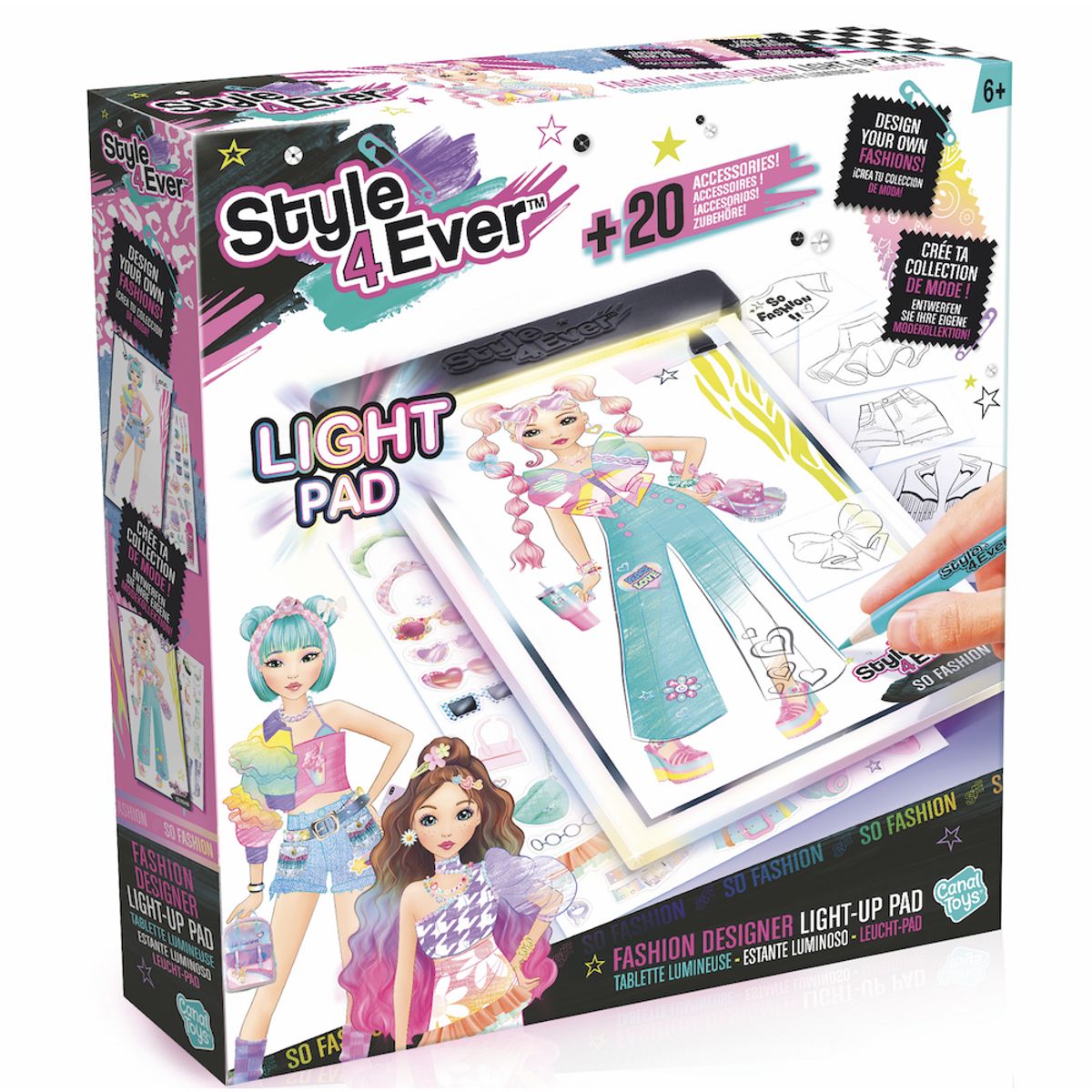 CANAL TOYS - DISEÑADOR DE MODA CON TABLETA LUMINOSA