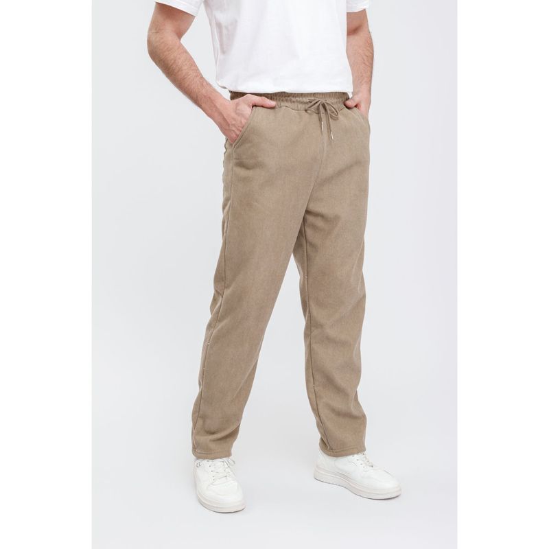 MPROPIA - Pantalón Recto Hombre Cotelé Interior Frisado Excelente Calidad 7120