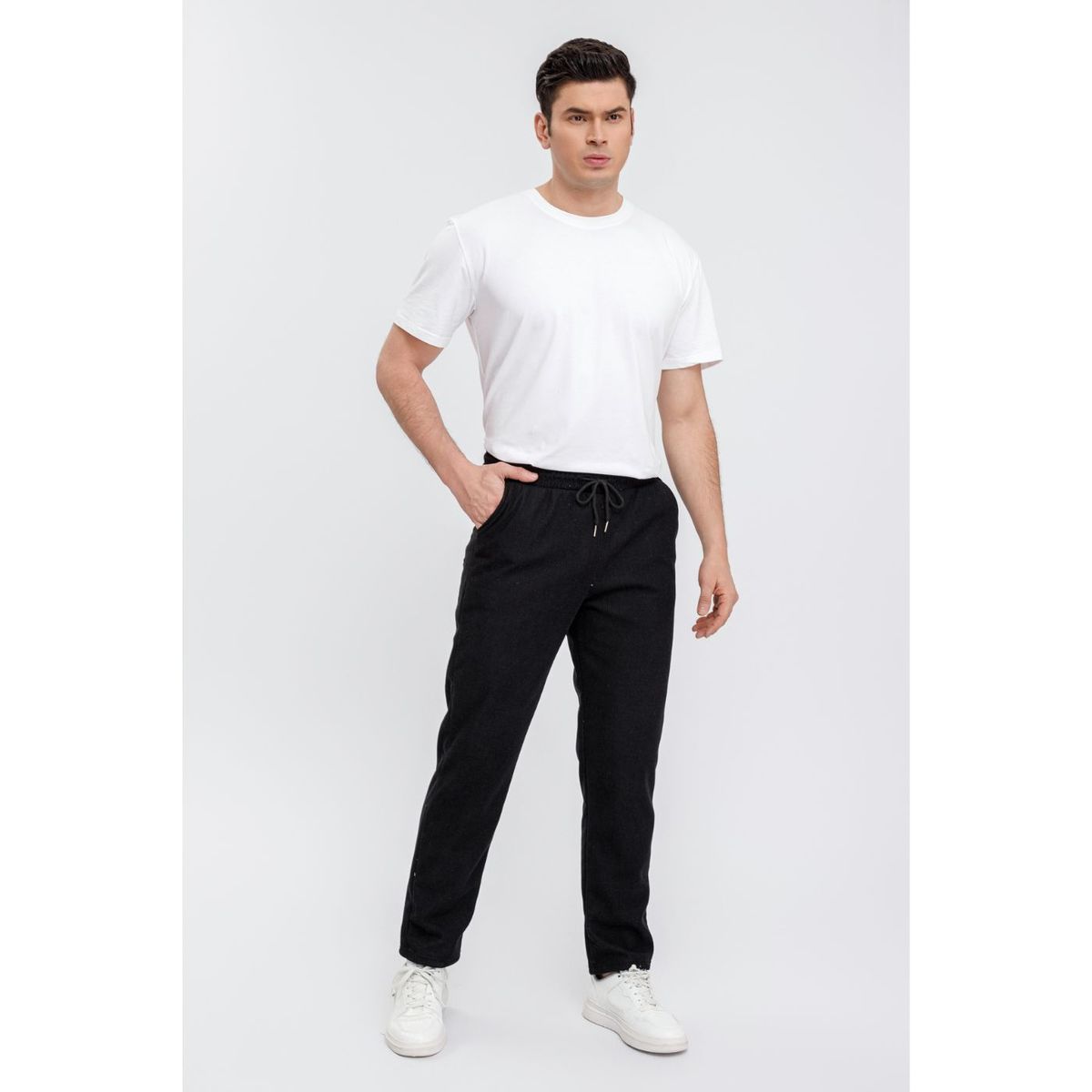 LIKE SHOP - Pantalón Recto Hombre Cotelé Interior Frisado Excelente Calidad 7120