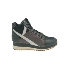 HERIEL - Zapatilla Negra Caña Mujer