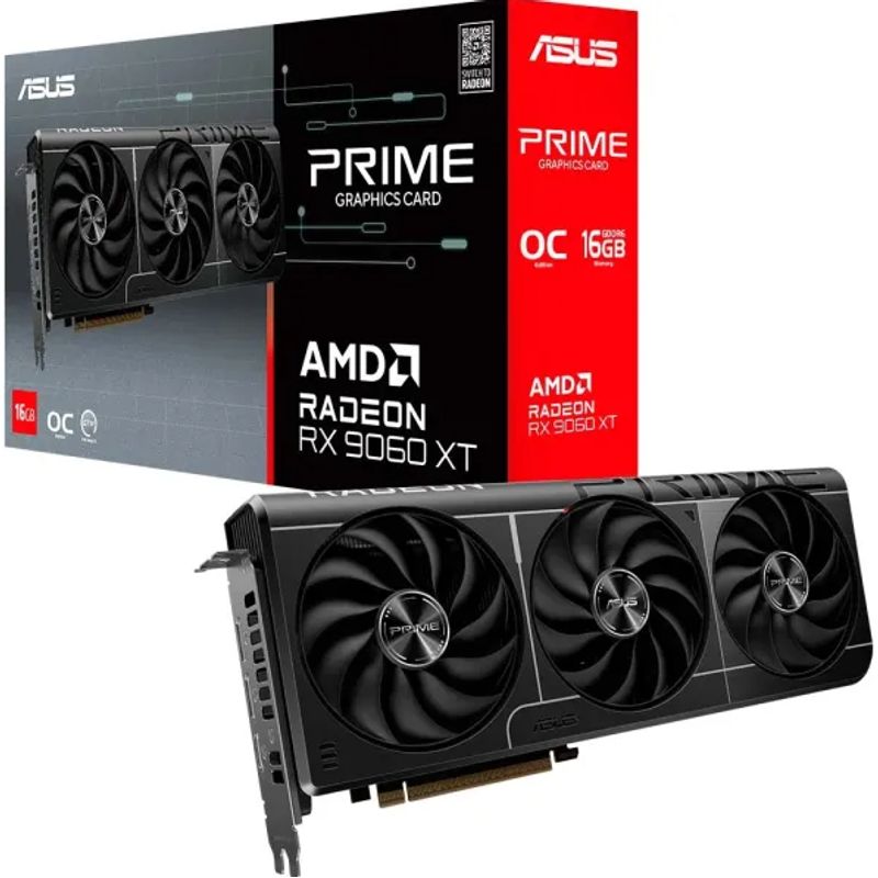 ASUS - Tarjeta de Video - ASUS PRIME-RX9060XT-O16G - 16 GB GDDR6 (128 bits)