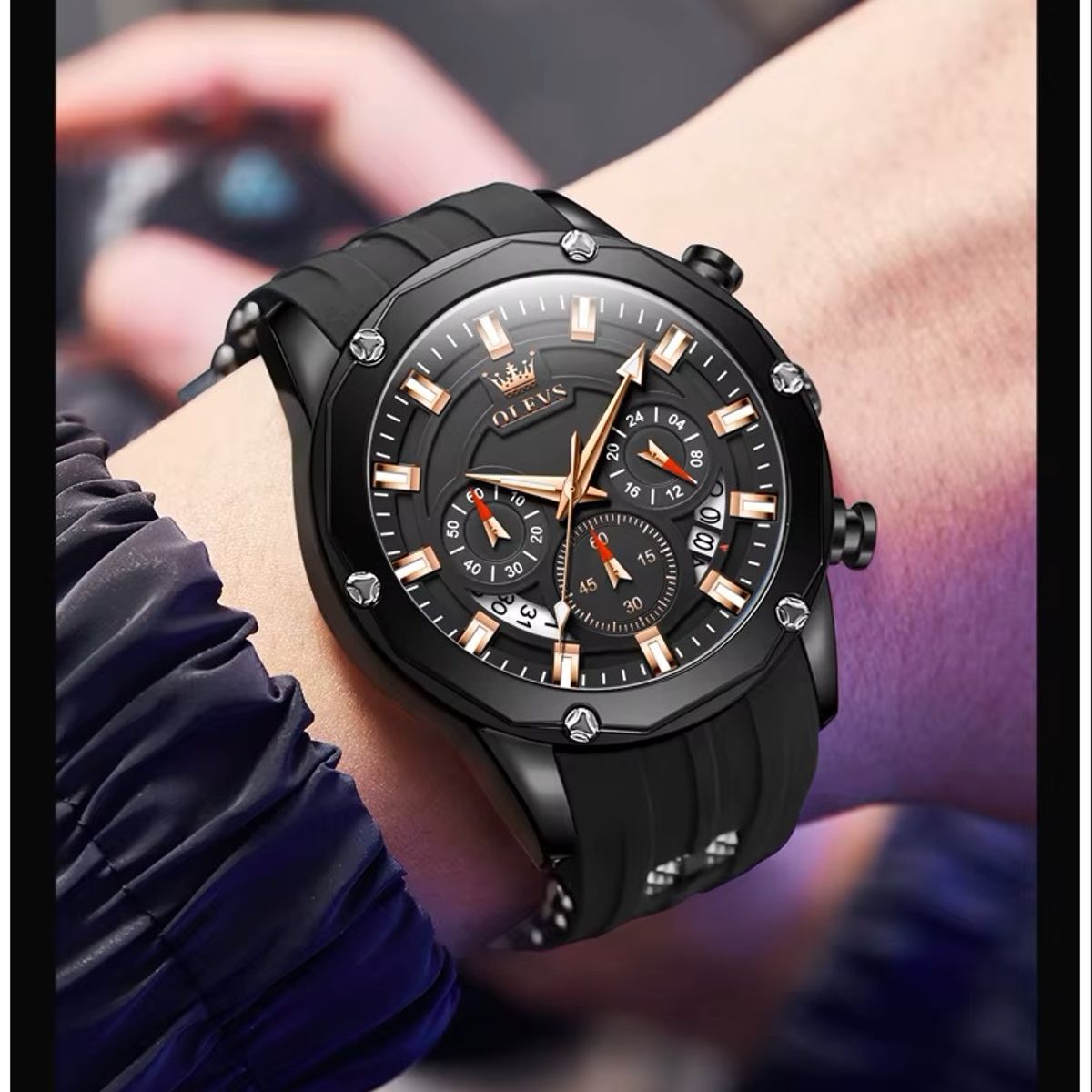 GENERICO - Reloj de Lujo Deportivo para Hombre Quartz Resistente al Agua 30m