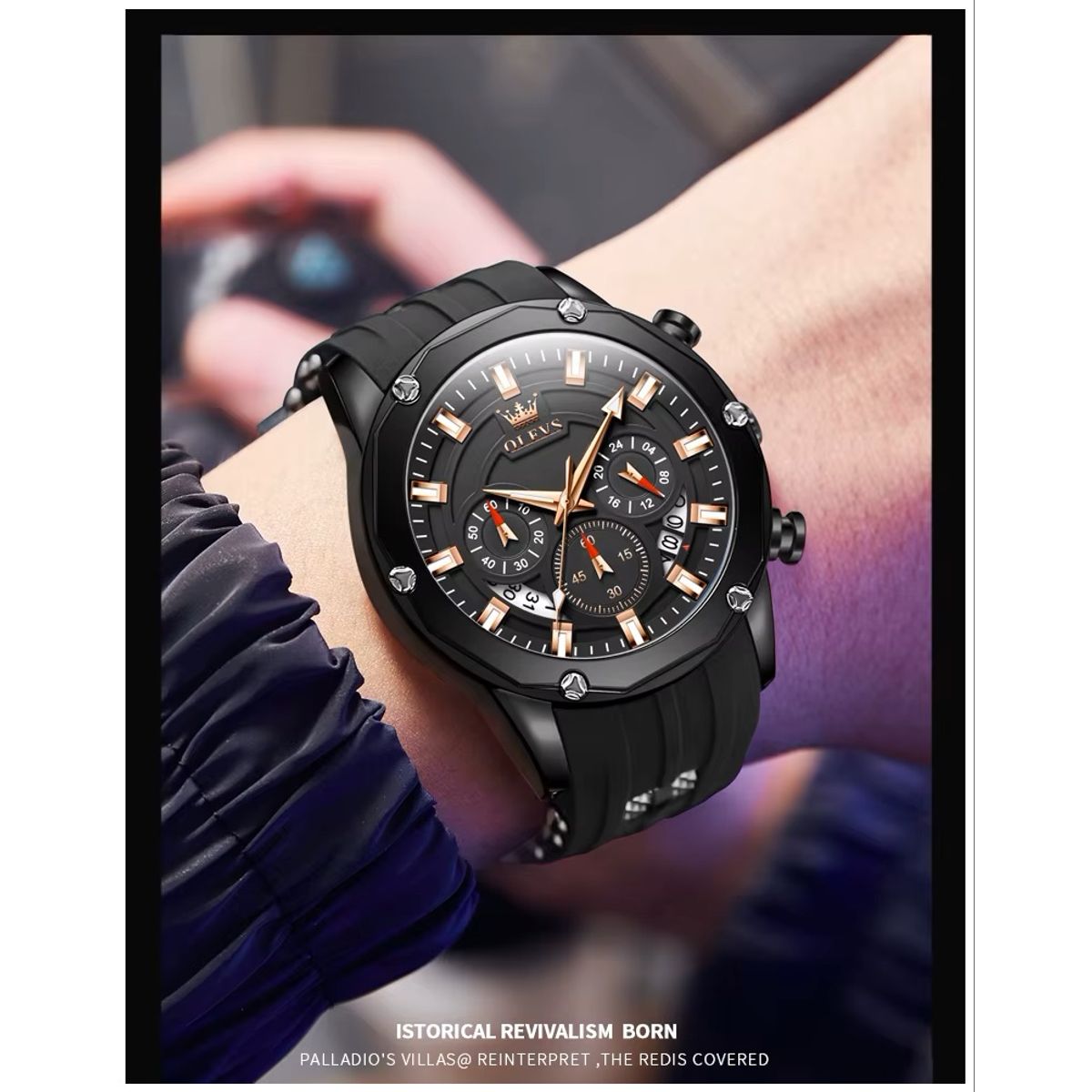 GENERICO - Reloj de Lujo Deportivo para Hombre Quartz Resistente al Agua 30m