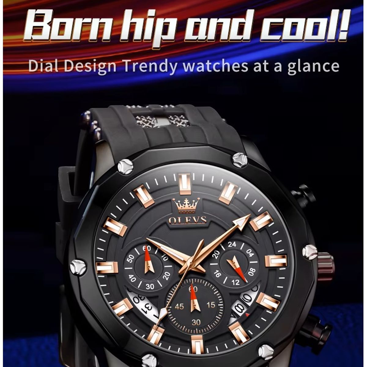 GENERICO - Reloj de Lujo Deportivo para Hombre Quartz Resistente al Agua 30m