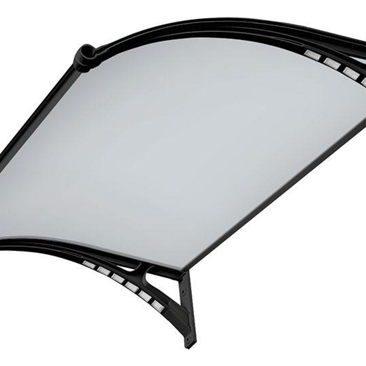 DVP - Alero Curvo Transparente 1,0x1,2mts Con Luz Led