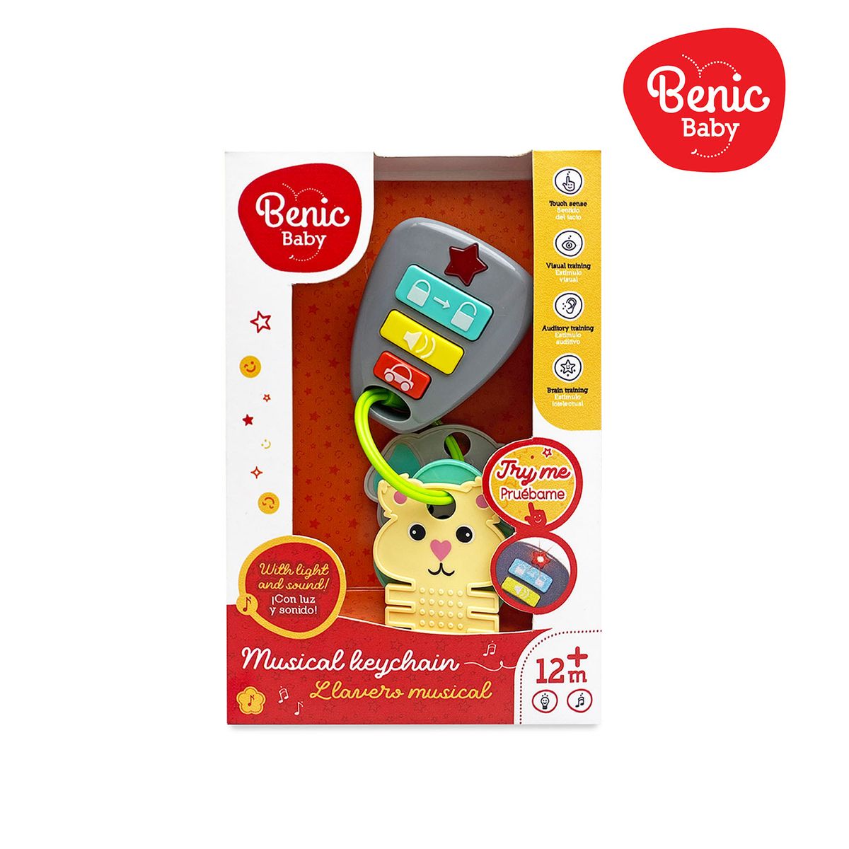 BENIC BABY - Juguete Llavero Musical con Luces y Sonidos Bebé