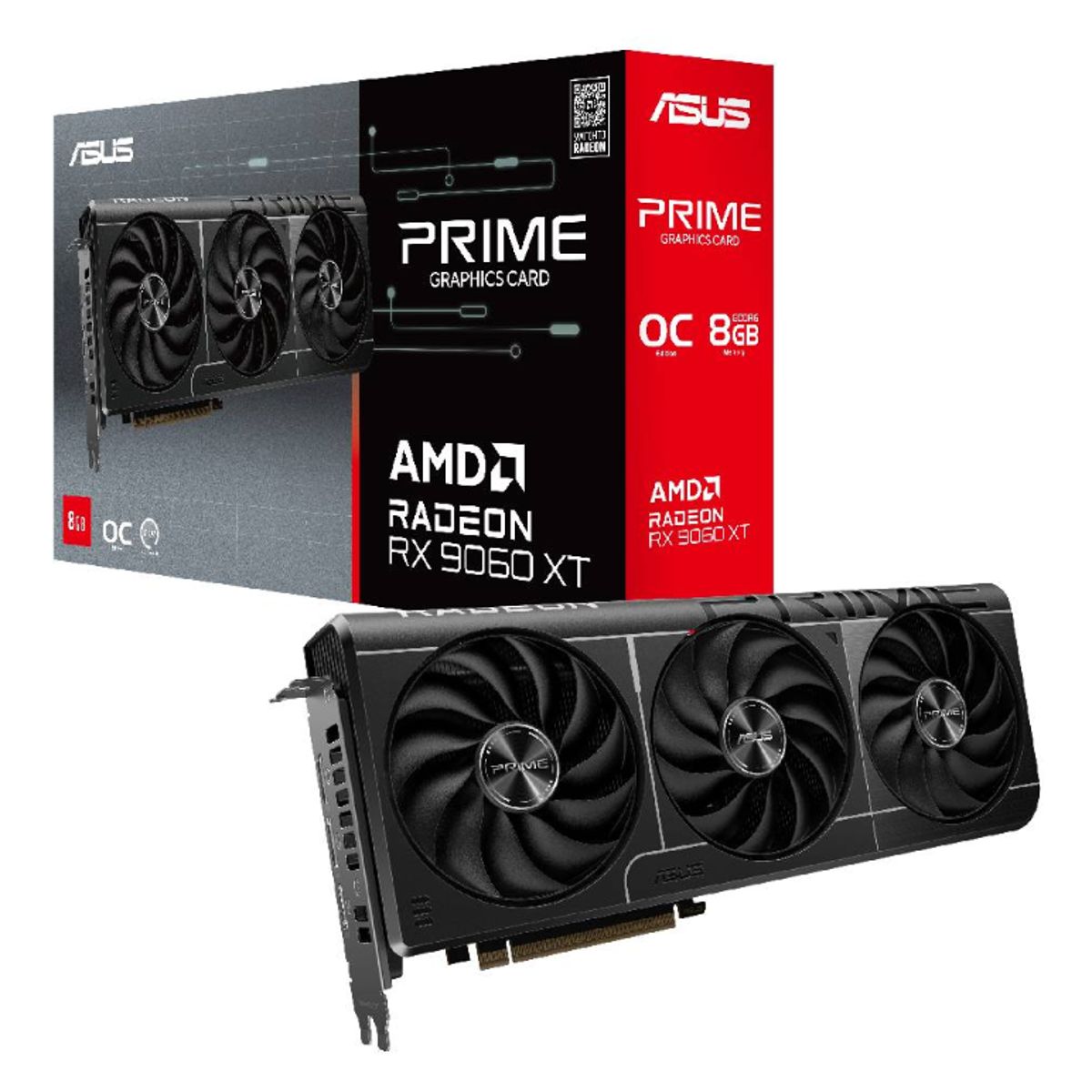 ASUS - Tarjeta de Video - ASUS PRIME-RX9060XT-O8G - 8 GB GDDR6 (128 bits)