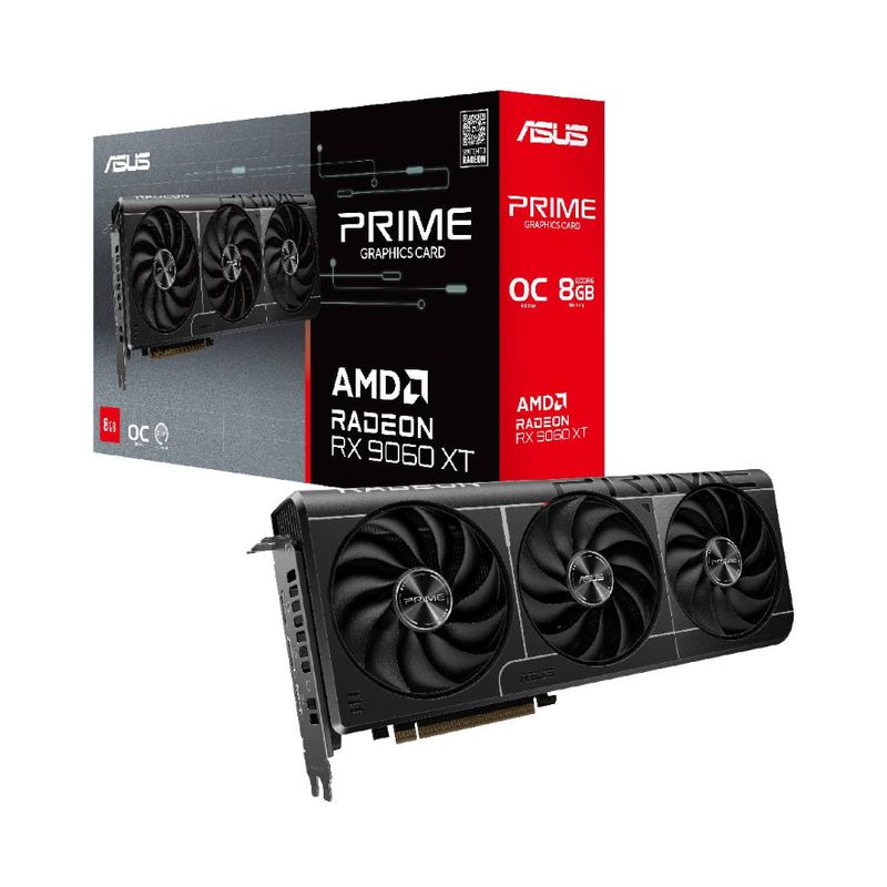 ASUS - Tarjeta de Video - ASUS PRIME-RX9060XT-O8G - 8 GB GDDR6 (128 bits)