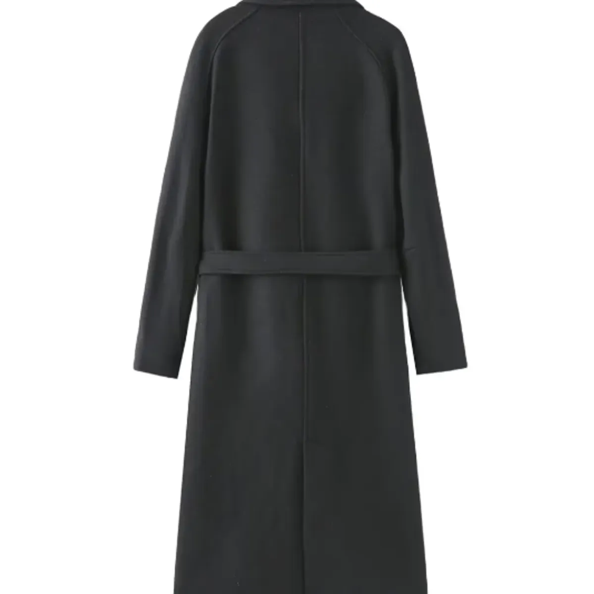 VELVET - Abrigo Largo Milano Negro