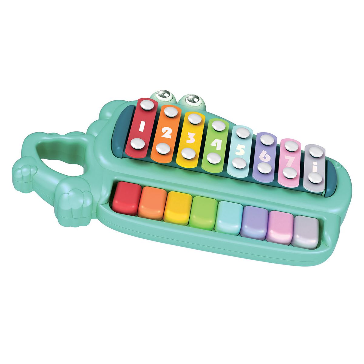 BENIC BABY - Juguete Xilófono Cocodrilo con Baquetas de Colores Bebé