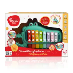 BENIC BABY - Xilófono Cocodrilo con Baquetas de Colores