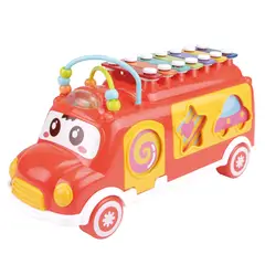 BENIC BABY - Xilófono Autobús con Baquetas y Ruedas