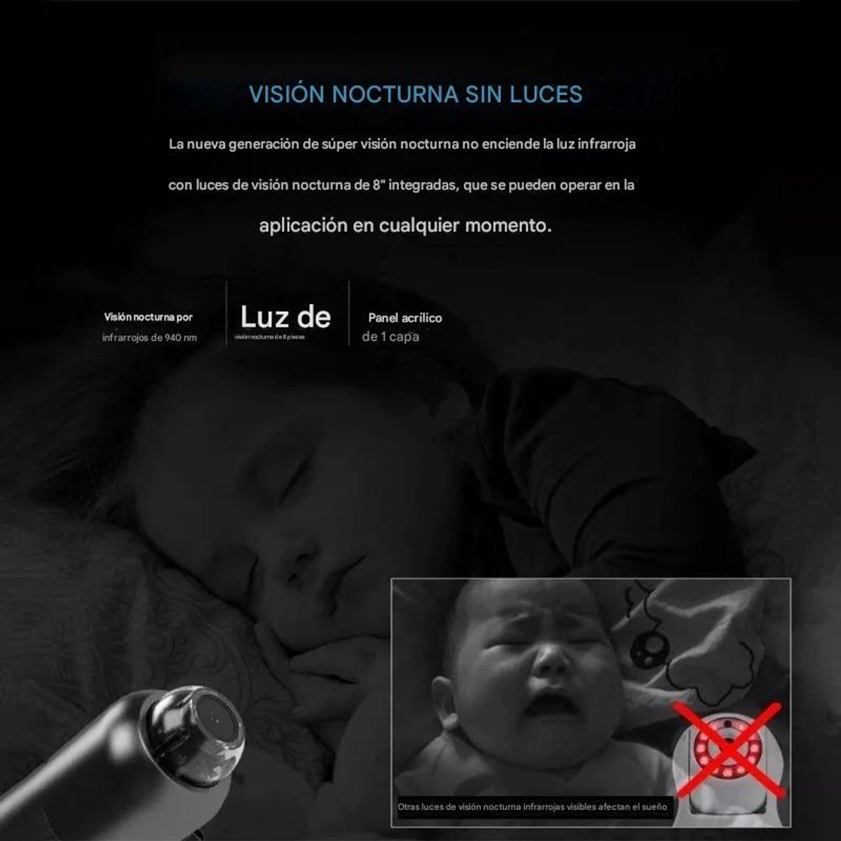 GENERICO - Cámara Espía Mini WiFi HD 1080P Visión Nocturna Vigilancia