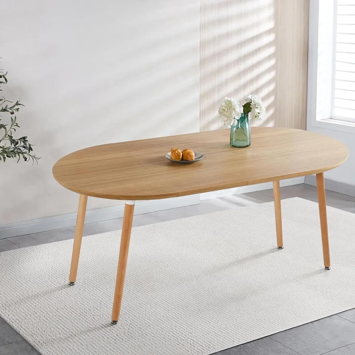 PANDALINO - Mesa Extensible Bayona Wood - 100cm a 180cm