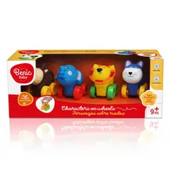 BENIC BABY - Set Animalitos con Ruedas de Libre Movimiento