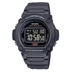 CASIO - Reloj w219h-8b hombre deportivo iluminator resina