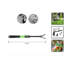 GENERICO - Rastrillo De Jardineria De 3 Garras 47 Cm