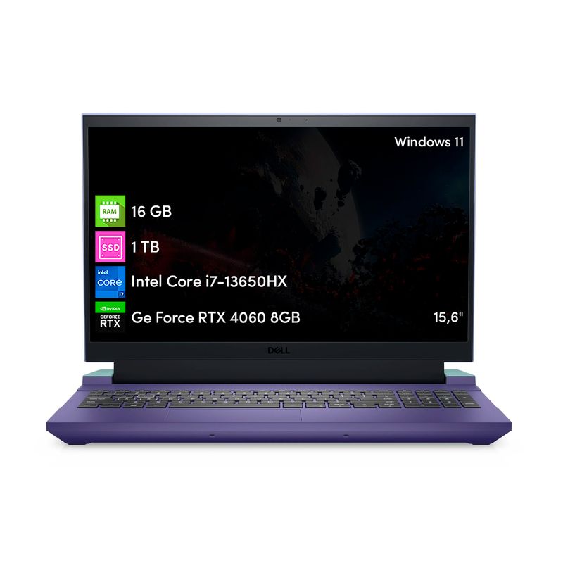 DELL - Notebook Gamer Dell G15 Intel i7 16GB 1TB SSD RTX4060 15.6 FHD